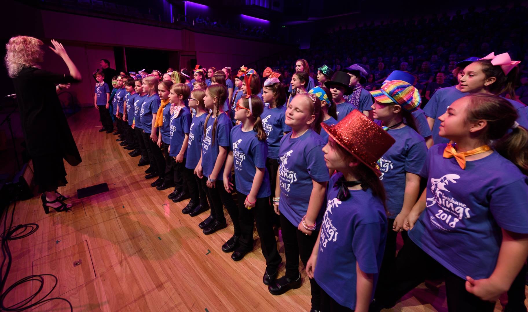 The Junior choirs sing songs from Willy Wonka